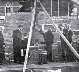 Wallace Sharland at Norman Morrison Hall Foundation Stone Ceremony, 1911.